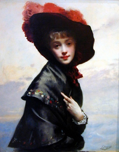 Gustave Jean Jacquet (1846-1909) / A_Portrait_of_a_Noble_Lady