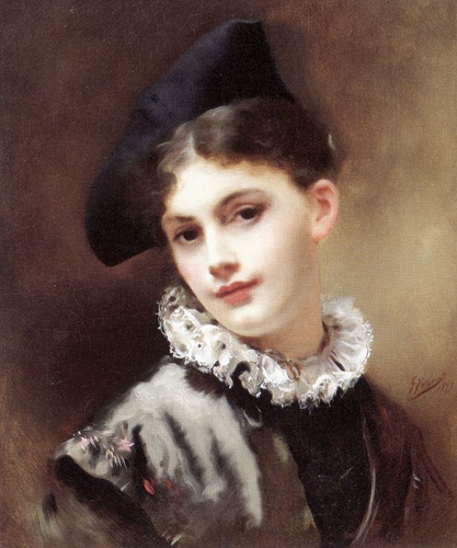 Gustave Jean Jacquet (1846-1909) / A_Portrait_of_a_Noble_Lady