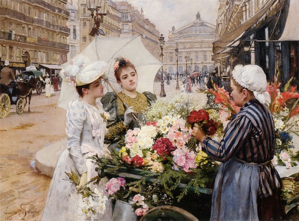 The_Flower_Seller_Avenue_de_LOpera_Paris