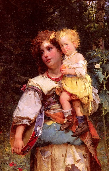 Detti_Cesare_Auguste/Gypsy_Woman_And_Child
